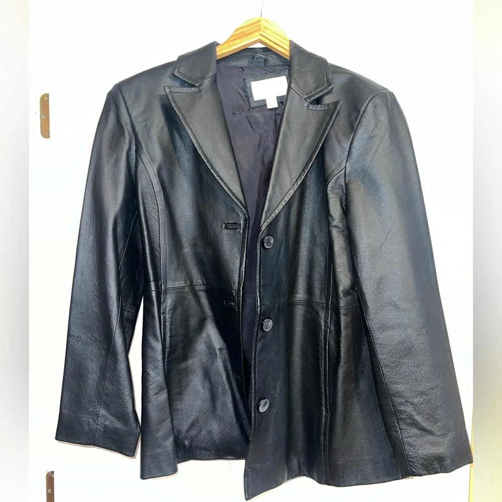 Worthington Leather Jacket. Size large. EUC. - Picture 1 of 5